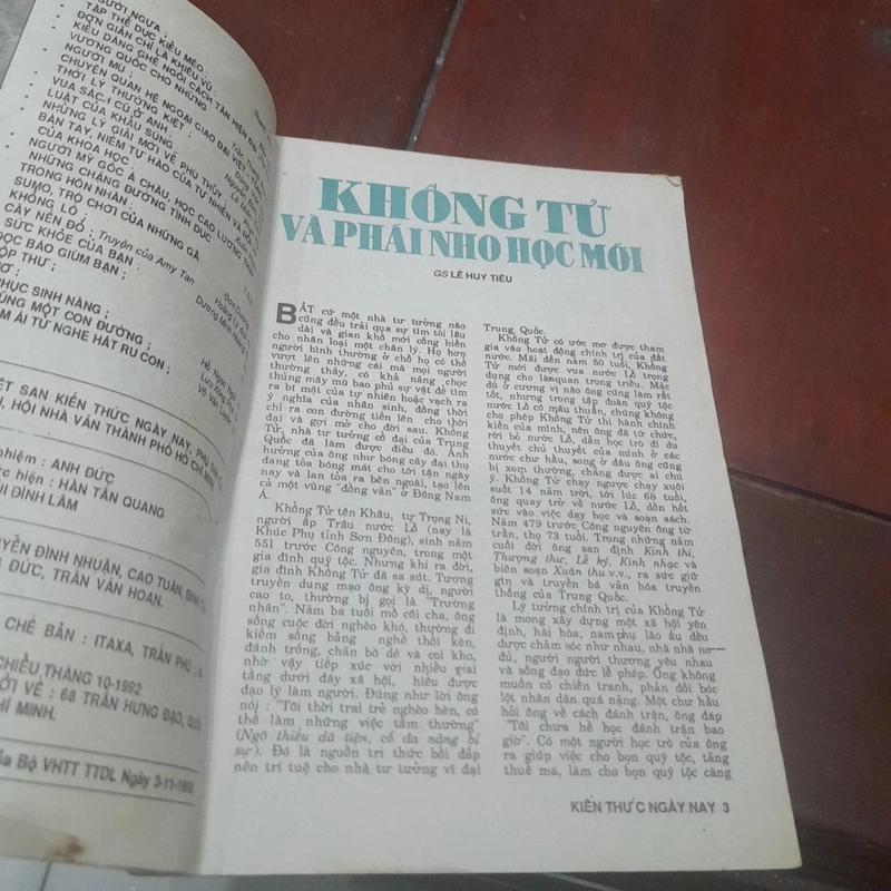 Bán nguyệt san KIẾN THỨC NGÀY NAY số 96 ngày 15/11/1992 492618