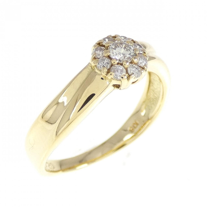 Nhẫn kim cương K18YG 0.20CT 670689