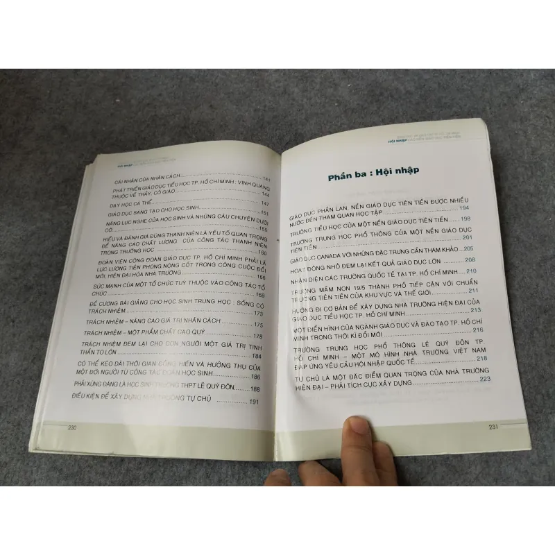 GIÁO DỤC VÀ ĐÀO TẠO TP. HỒ CHÍ MINH. HỘI NHẬP CÁC NỀN GIÁO DỤC TIÊN TIẾN 718921