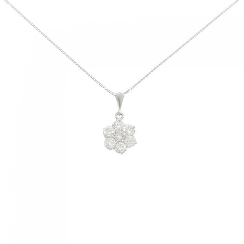 Dây chuyền kim cương hoa PT900/PT850 0.78CT - Hàng hiệu Authentic 860133