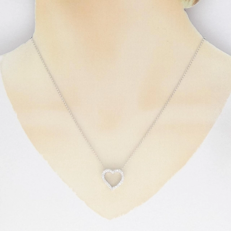 Ponte Vecchio Dây chuyền hình trái tim 0.38CT - Hàng hiệu Authentic 842082