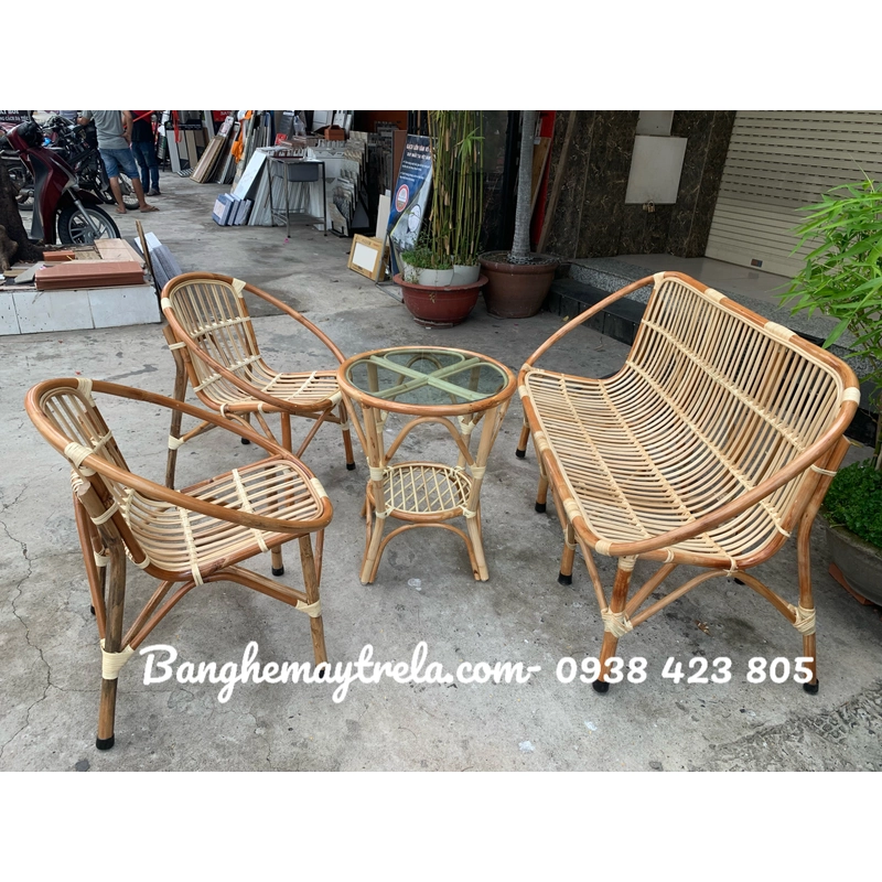 Bàn ghế sò mây giá rẻ 519335