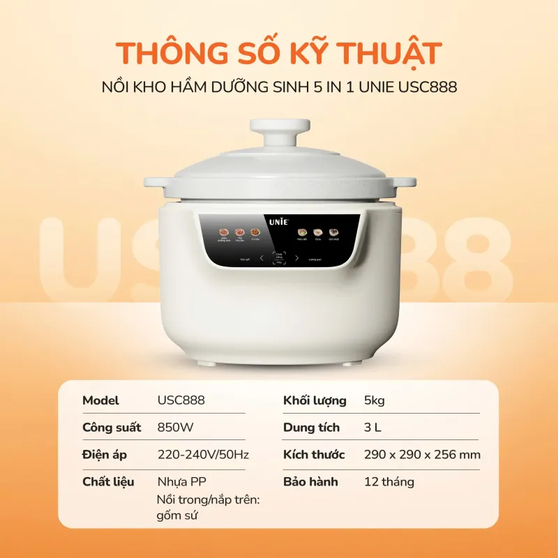 Nồi dưỡng sinh Unie USC888 717083