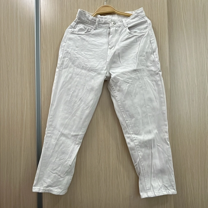 Quần jeans baggy trắng 377435