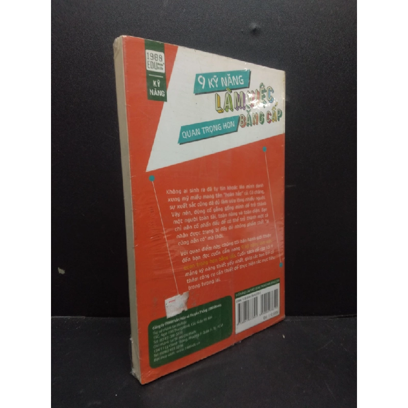 [Phiên Chợ Sách Cũ] 9 Kỹ Năng Làm Việc Quan Trọng Hơn Bằng Cấpmóp,còn seal 2303 420703