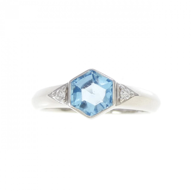 Nhẫn Blue Topaz PT900 - Hàng hiệu Chính hãng 853105