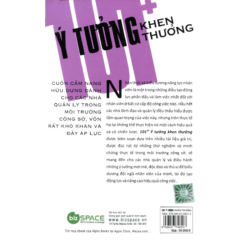 101+ Ý Tưởng Khen Thưởng - Alpha Books biên soạn 67489