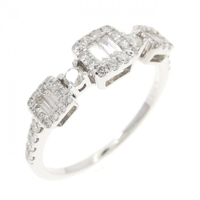 Nhẫn kim cương K18WG 0.438CT 671901