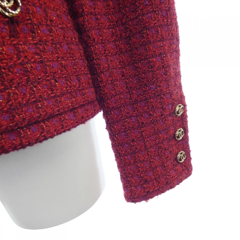 Áo khoác không cổ CHANEL 633464