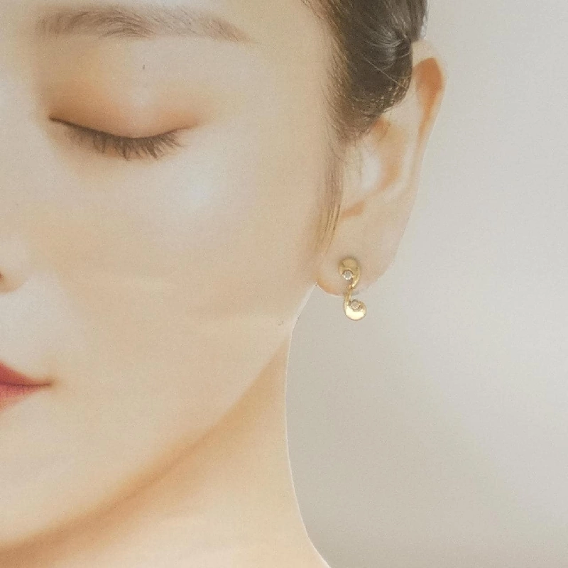 K18YG Bông tai kim cương 0.18CT - Hàng hiệu Chính hãng 865475