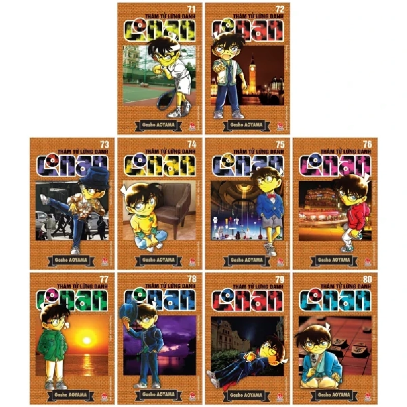 Thám Tử Lừng Danh Conan: Tập 71 - 80 (Bộ 10 Tập) - Gosho Aoyama (Mới 100%) Truyện tranh, NXB Kim Đồng - SÁCH ĐẠI HỌC 486298