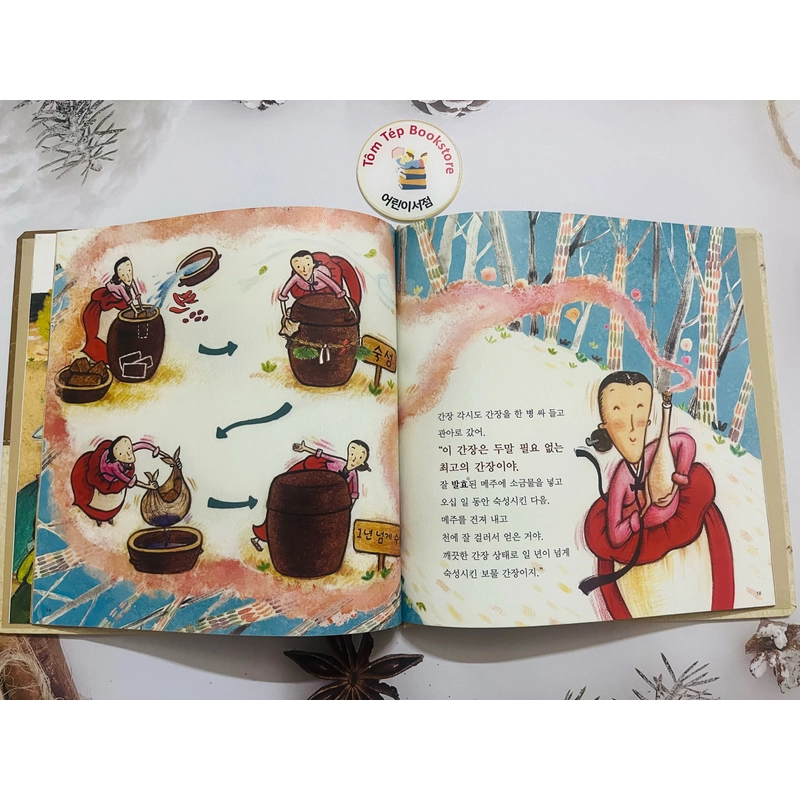 𝐓𝐫𝐨̣𝐧 𝐛𝐨̣̂ 𝐬𝐚́𝐜𝐡 tiếng Hàn về ẩm thực cho bé 요리보고 496916