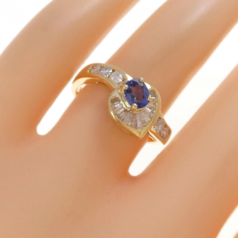 Nhẫn Sapphire K18YG 0.55CT - Hàng hiệu Chính hãng 849053