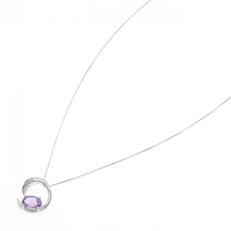 K14WG Đá Amethyst Dây Chuyền - Hàng hiệu Chính hãng 859561