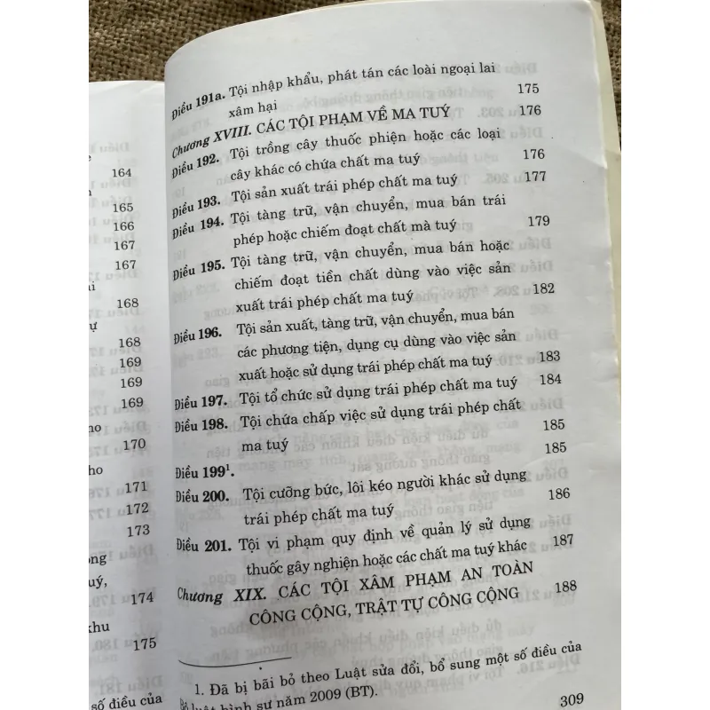 Bộ luật hình sự 1999, được bổ sung sửa đổi 2009 937462