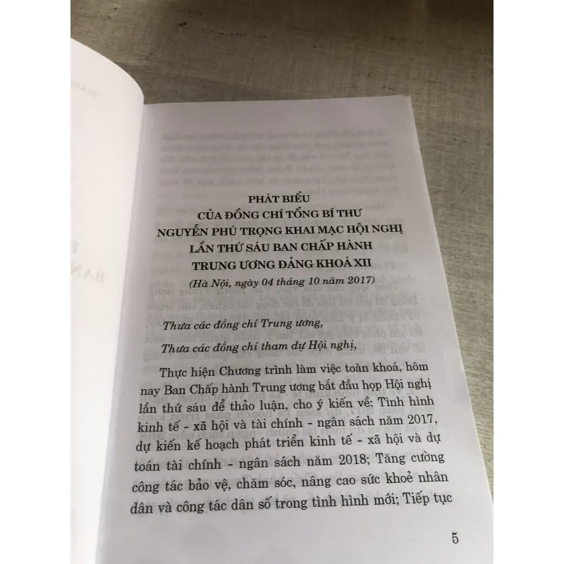 Văn kiện Hội nghị lần thứ sáu Ban Chấp hành Trung ương Đảng khoá XII 782088