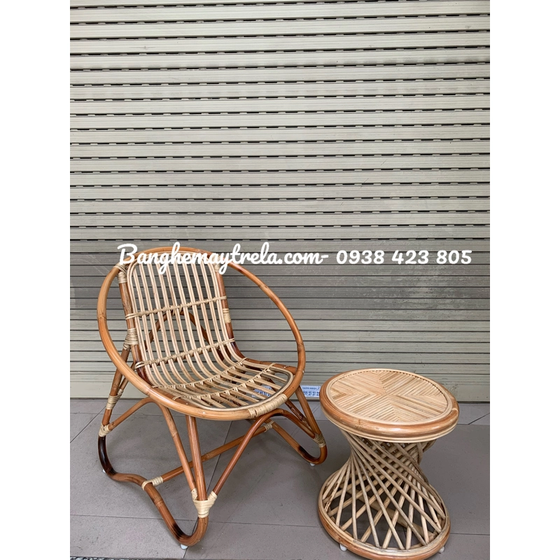 Ghế sò mây cafe chân quỳ 479004