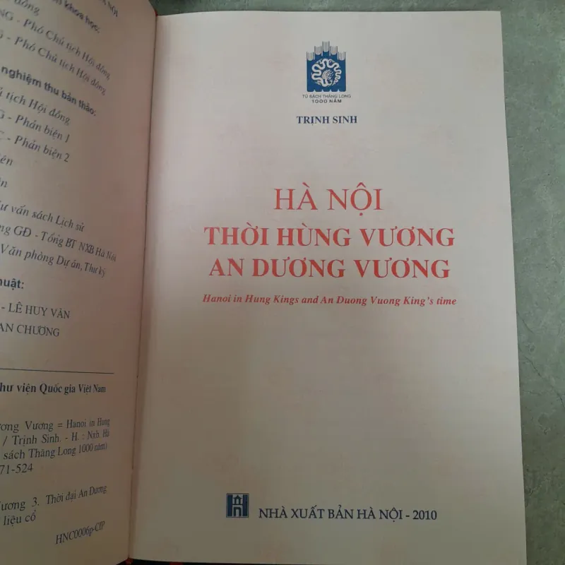HÀ NỘI THỜI HÙNG VƯƠNG AN DƯƠNG VƯƠNG - TRỊNH SINH 1021892