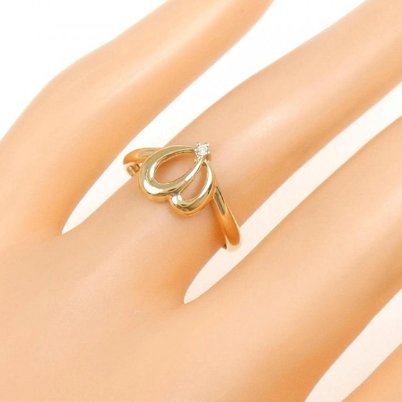 Nhẫn kim cương K18YG - Hàng hiệu Authentic 853875