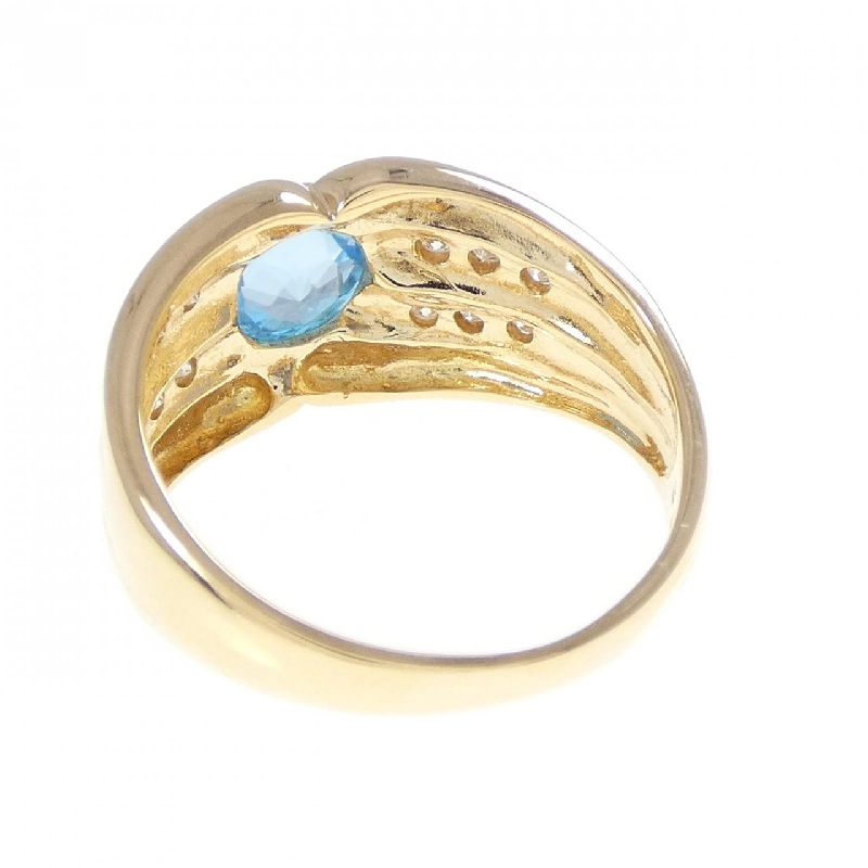Nhẫn Blue Topaz K18YG - Hàng hiệu Chính hãng 849209