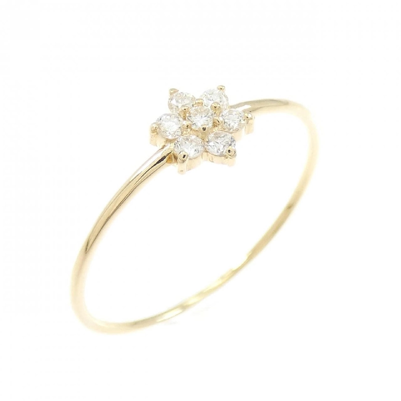 Nhẫn kim cương hoa K18YG 0.10CT - Hàng hiệu Chính hãng 852636