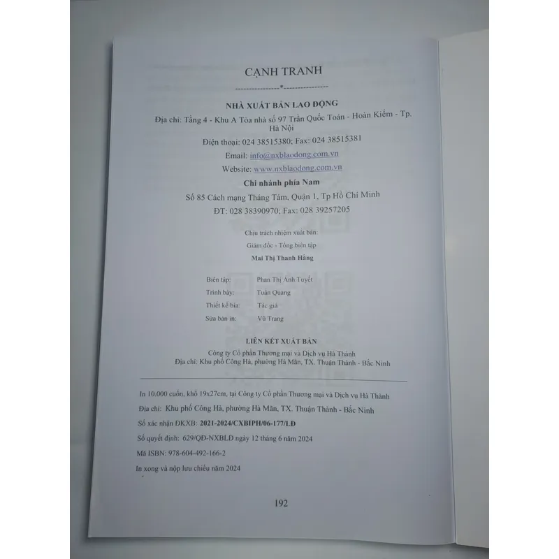 CẠNH TRANH, sách kỹ năng, tác giả Phạm Hữu Giang, sách còn mới 80% 711743