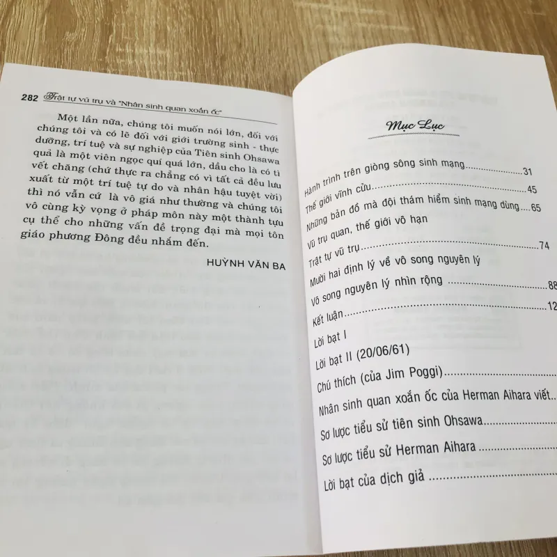 TRẬT TỰ VŨ TRỤ & NHÂN SINH QUAN XOẮN ỐC CỦA HERMAN AIHARA 991271