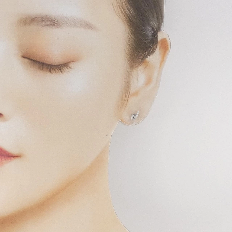 Bông tai kim cương 750WG/K18WG 0.10CT - Hàng hiệu Authentic 865734