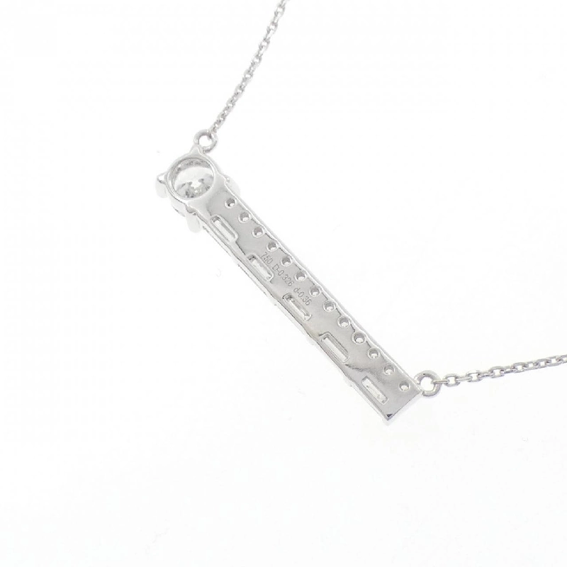 K18WG Dây chuyền kim cương 0.326CT D IF 3EXT - Hàng hiệu Chính hãng 872716