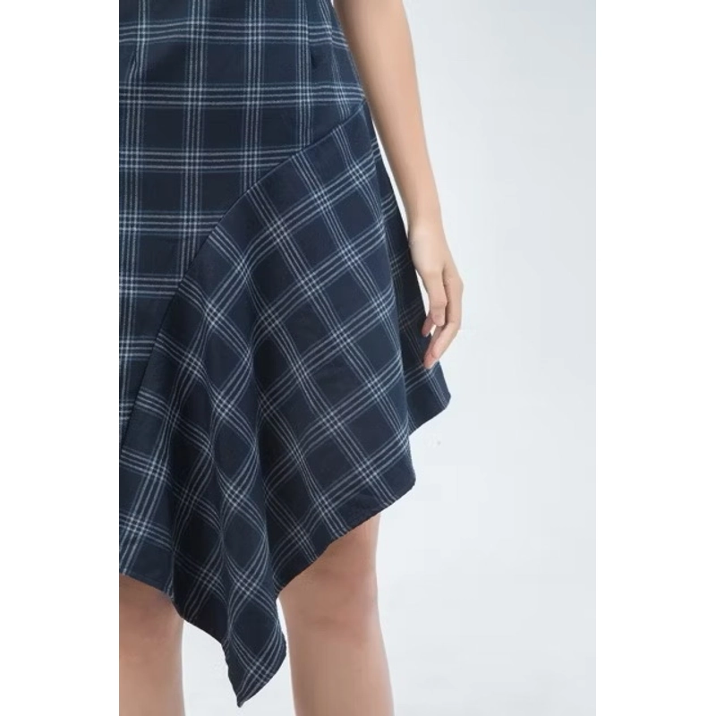 Đầm kẻ vạt chéo ivymoda 454289