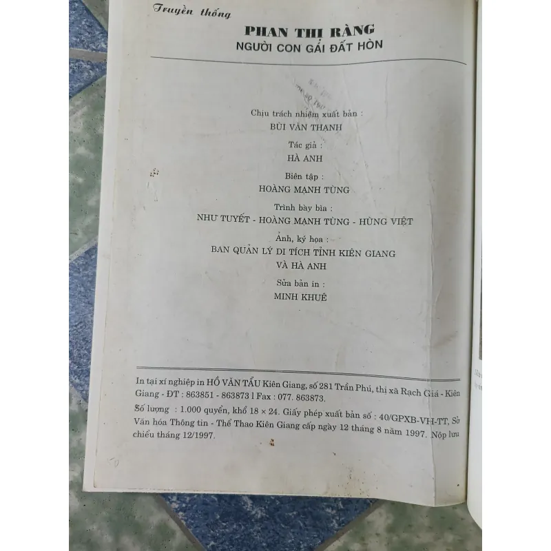 Truyền thống Phan Thị Ràng người con gái đất hòn - Hà Anh 781979