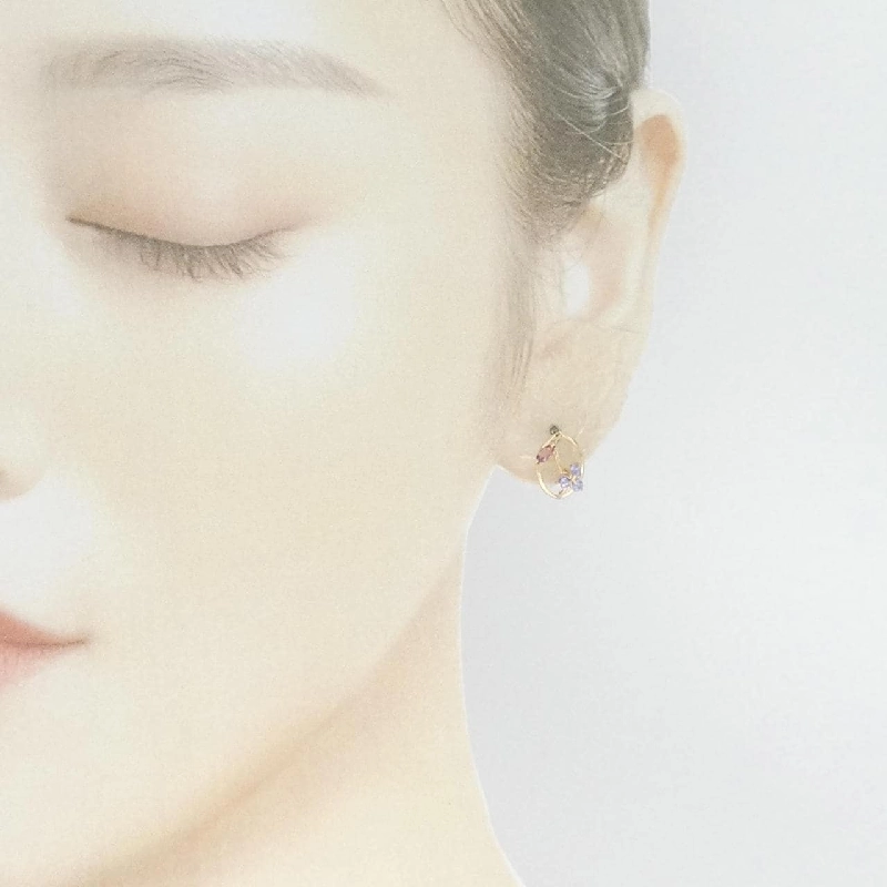 K18PG Tourmaline Bông tai - Hàng hiệu Chính hãng 870351