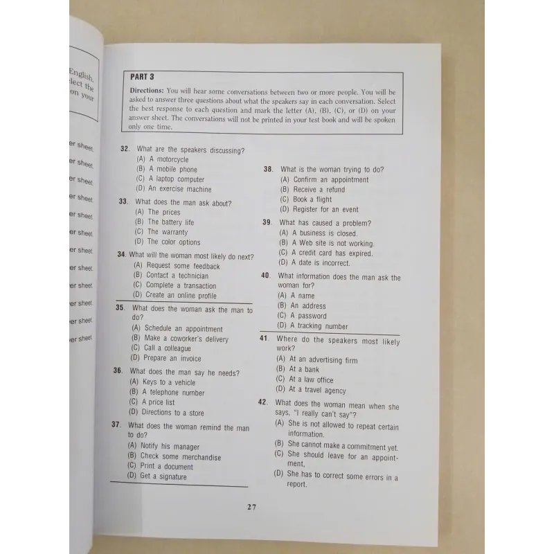 New TOEIC LC - 5 Actual Tests 675031
