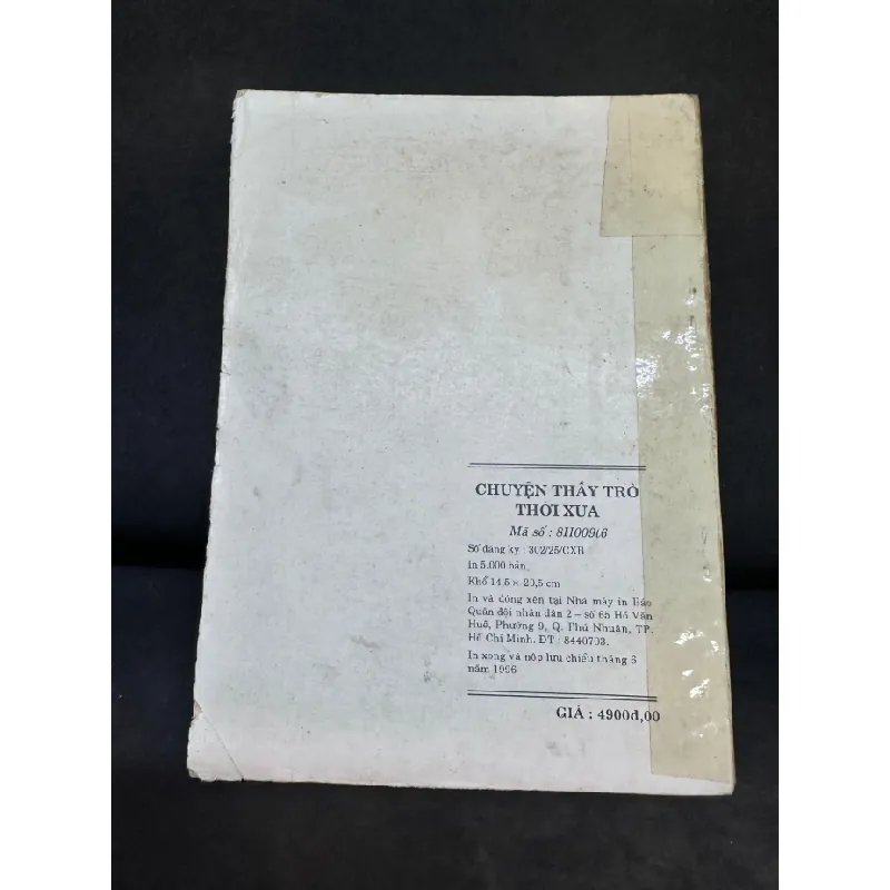 [Phiên Chợ Sách Cũ] Chuyện Thầy Trò Thời Xưa, Kiều Thu Hoạch, (Ố Vàng), 1996 1503 411458