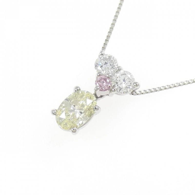 Dây chuyền kim cương PT900/PT850 0.509CT VLY SI1 cắt oval - Hàng hiệu Authentic 879762