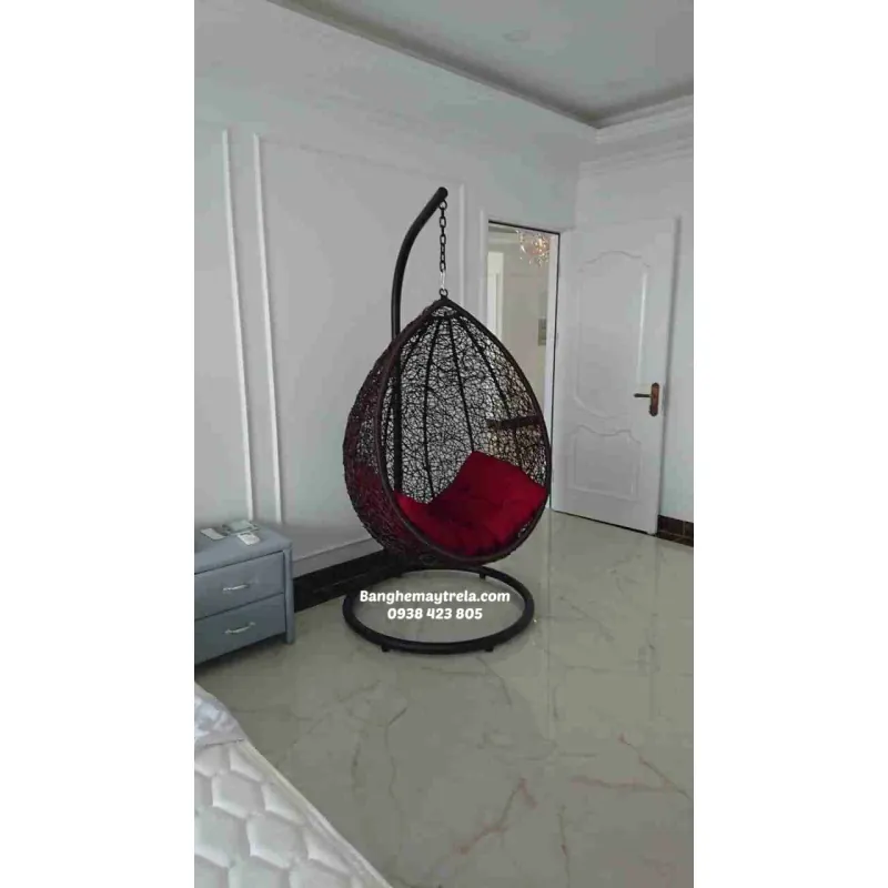 Ghế xích đu nhựa giả mây 789435