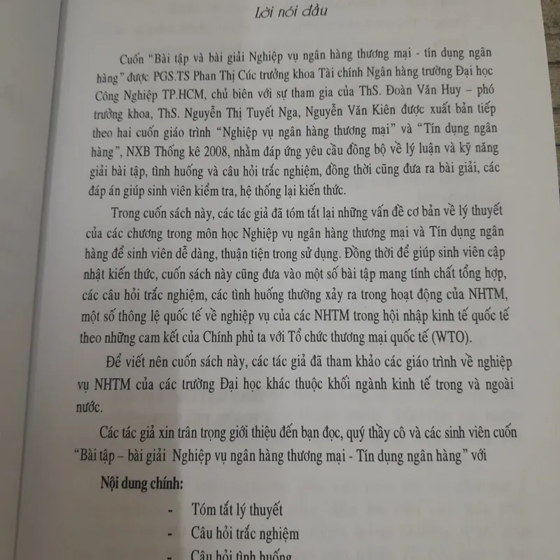 Bài tâp-Bài giải Nghiệp vụ Ngân hàng Thương mại Tín dụng. Chủ biên Phó GS TS Phan Thị Cúc. 675443