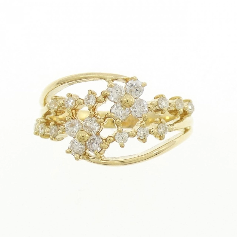 Nhẫn kim cương hoa K18YG 0.50CT - Hàng hiệu Authentic 846062