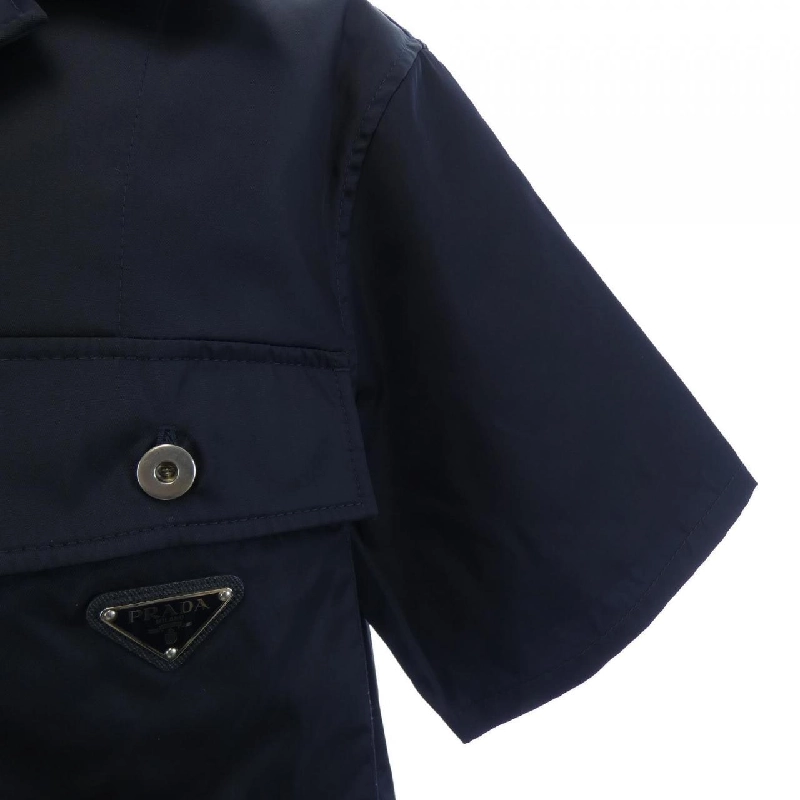 Áo sơ mi ngắn tay PRADA với logo hình tam giác SC637 S231 1WQ8 - Hàng hiệu Chính hãng 890942