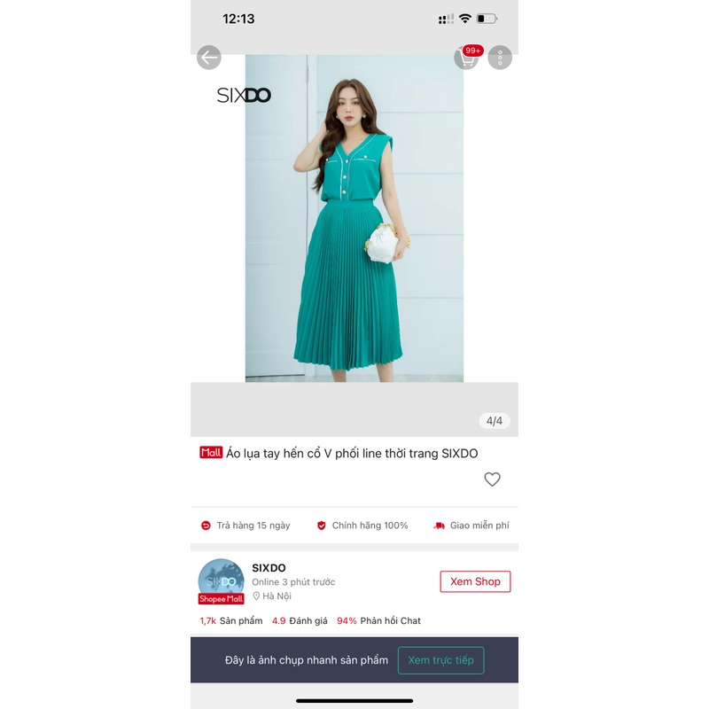 Áo lụa nữ Sixdo  475793
