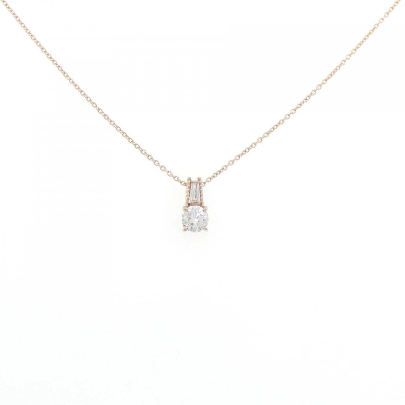 K18PG Dây chuyền kim cương 0.323CT G SI1 Tốt - Hàng hiệu Chính hãng 874098