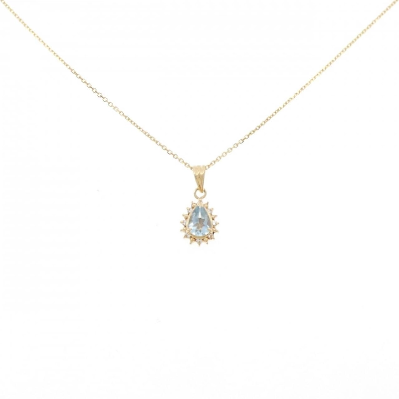 K18YG Aquamarine Necklace - Hàng hiệu Authentic 861996