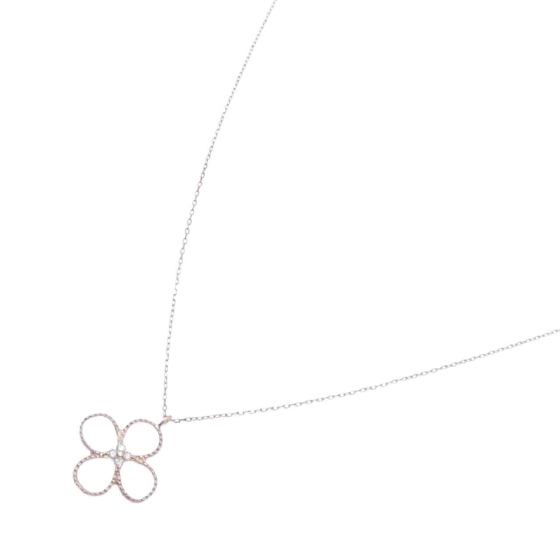 K10PG Hoa Hồng Kim Cương Dây Chuyền 0.03CT - Hàng hiệu Chính Hãng 863962