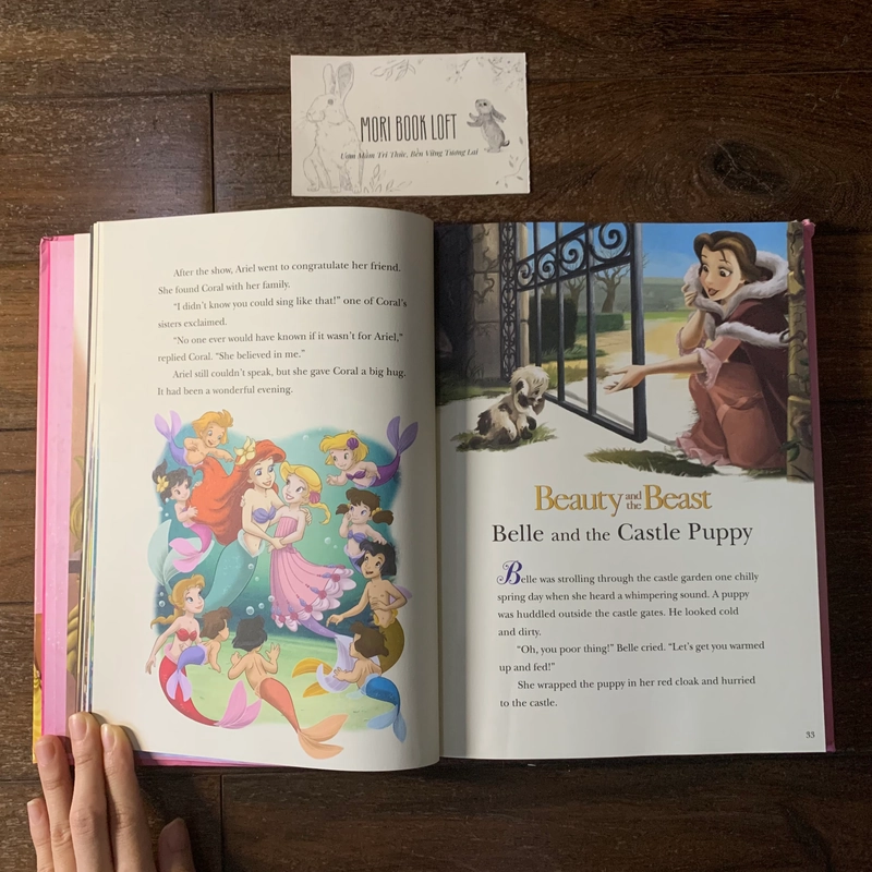 Sách ngoại văn 5-Minute Princess Stories, Used, Bìa xốp, Khổ Lớn, Minh họa gốc Disney 492667