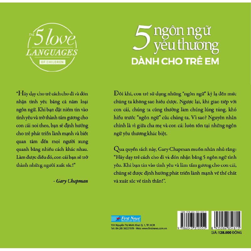 5 Ngôn Ngữ Yêu Thương Dành Cho Trẻ Em - Gary Chapman, Ross Campbell 117770