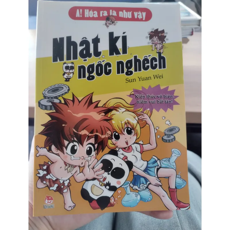 cuốn truyện tranh khoa học "A! Hóa ra là như vậy - Nhật ký ngốc nghếch"  1031899