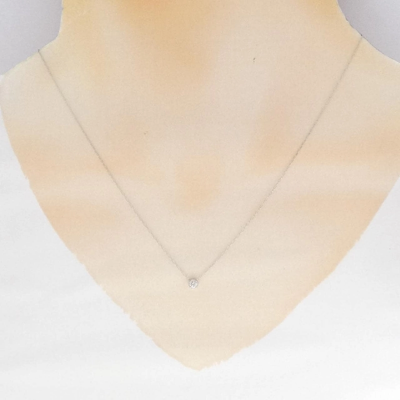 Dây chuyền kim cương Solitaire PT900/PT850 0.08CT - Hàng hiệu Chính hãng 861716