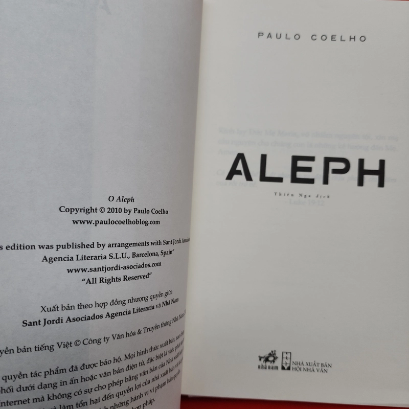 Sách Aleph của Paulo Coelho mới 95% 536939