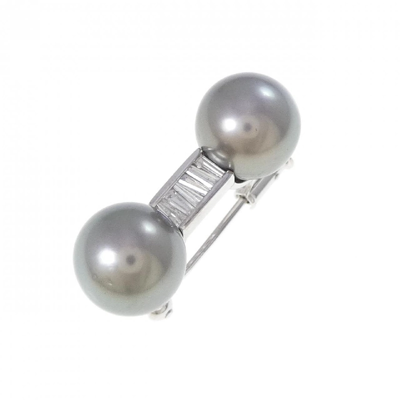 PT/K14WG Ngọc trai đen brooch - Hàng hiệu Authentic 877733