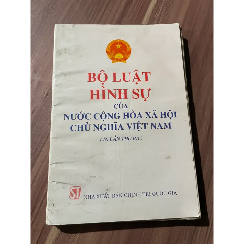 bộ luật hình sự của nước CHXHCN Việt Nam (in lần 3) 674489